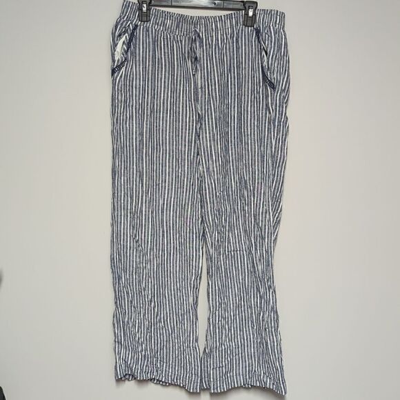 Briggs Blue and White Striped Pants - Picture 1 of 7